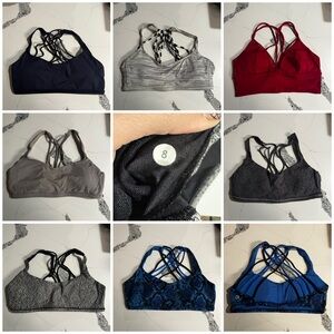 Lululemon Bundle of Size 8 Sports Bras (7 total)